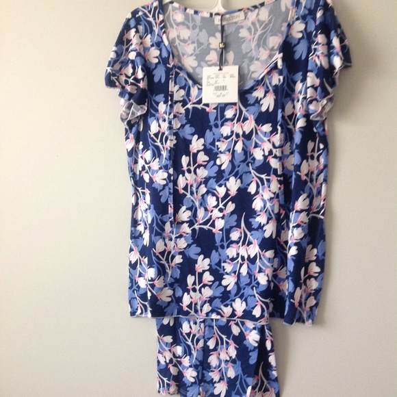 Melanie Lyne - Women's Floral Print Pyjama Set - Picture 2 of 5